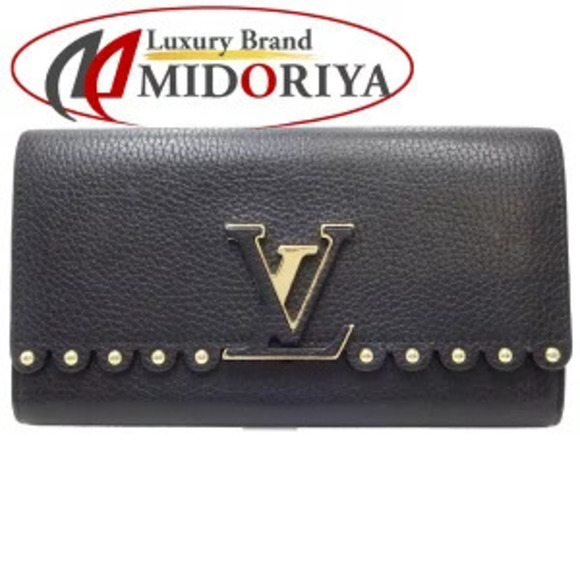 Louis Vuitton Handbags - Louis Vuitton Portefeuille Capucines Long Wallet Taurillon Leather Black